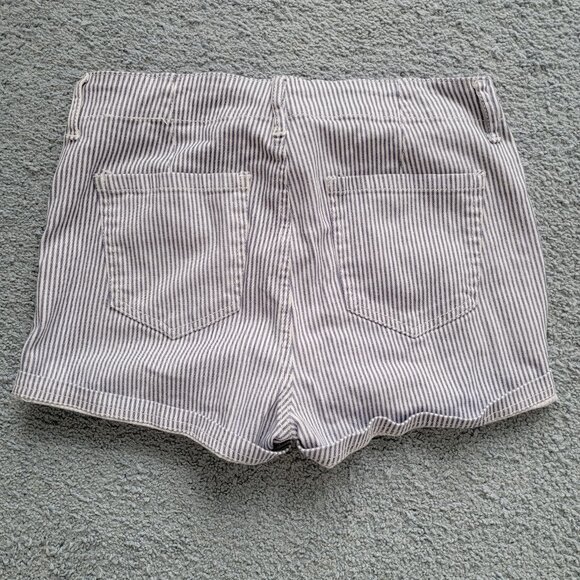 Women's Wallflower Blue/White Seersucker Stretch Shorts EUC SIZE 7 - Picture 6 of 14